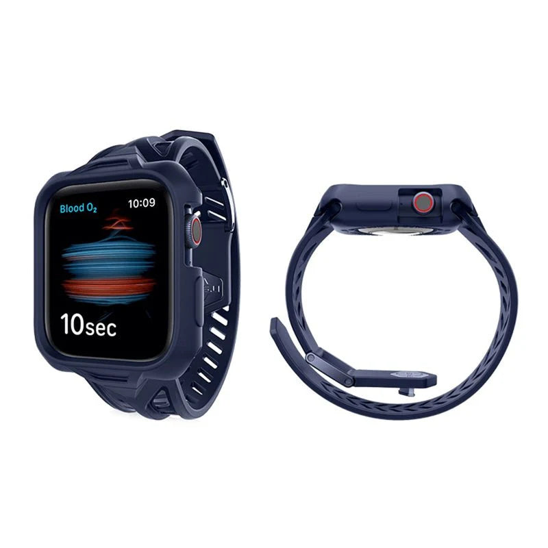 Itskins Spectrum Combo Watch Belt And Bumper Case Set For Apple Watch 40mm 2M Antishock , Blue Itskins Spectrum Combo Watch Belt And Bumper Case Set For Apple Watch 40mm 2M Antishock , Blue